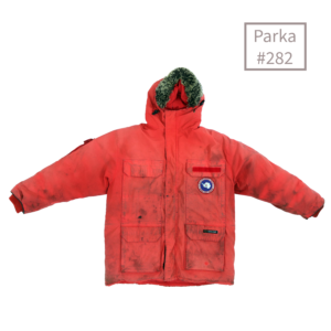Heavy Staining, "Big Red" Canada Goose Down Parka – Worn In Antarctica