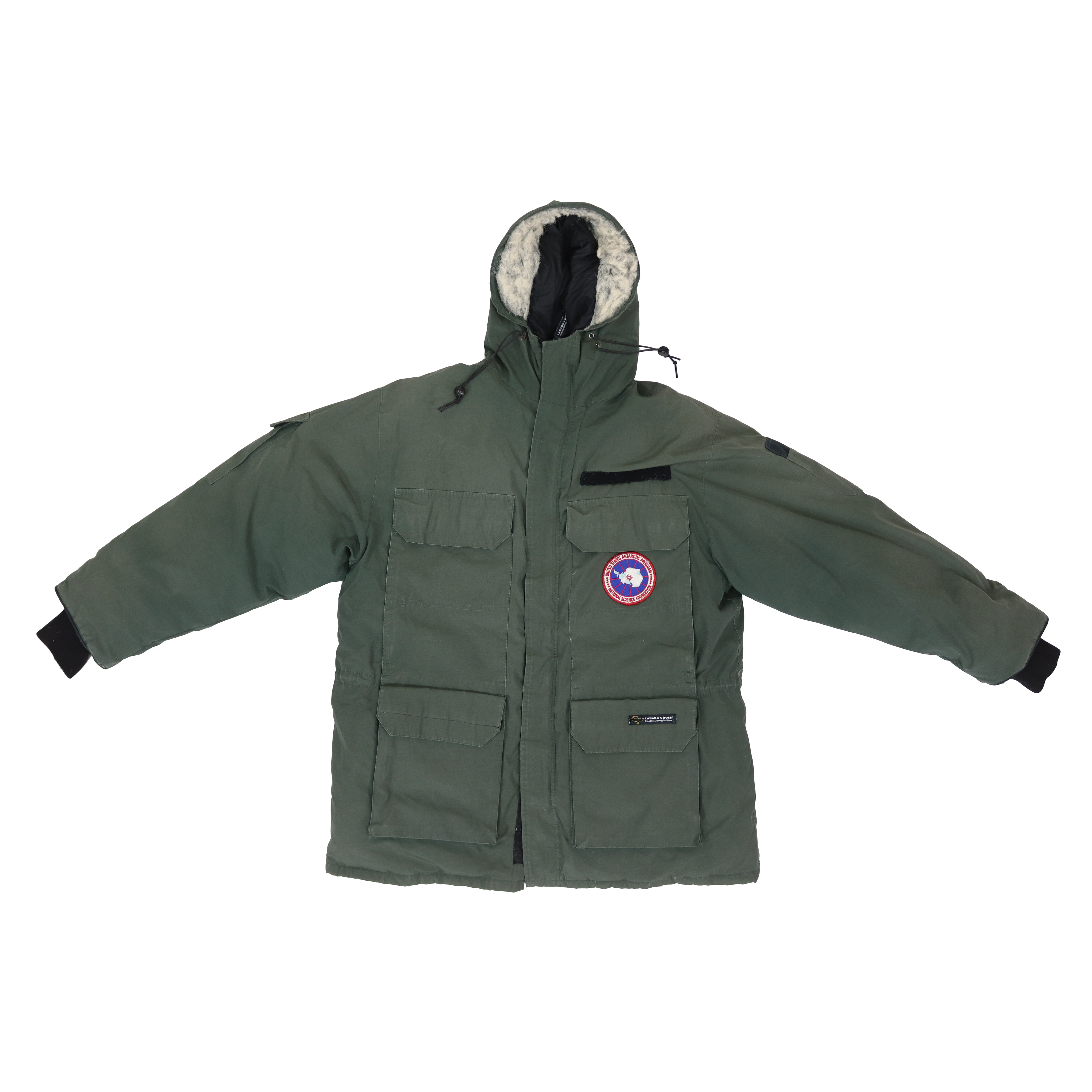 XL, Good Canada Goose Expedition Parka, Green (Matted Hood Ruff)